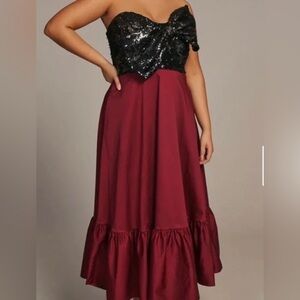 ANTHROPOLOGIE Hutch:‎ Sequin Bow Dress Size US 12P NWT